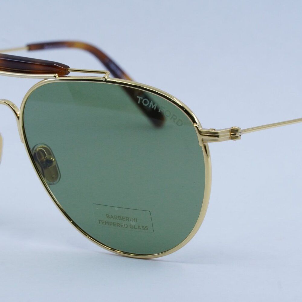 🕶️ New Tom Ford Raphael 02 FT0995 30N Sunglasses - Gold Frame, Green Lenses - Picture 4 of 11